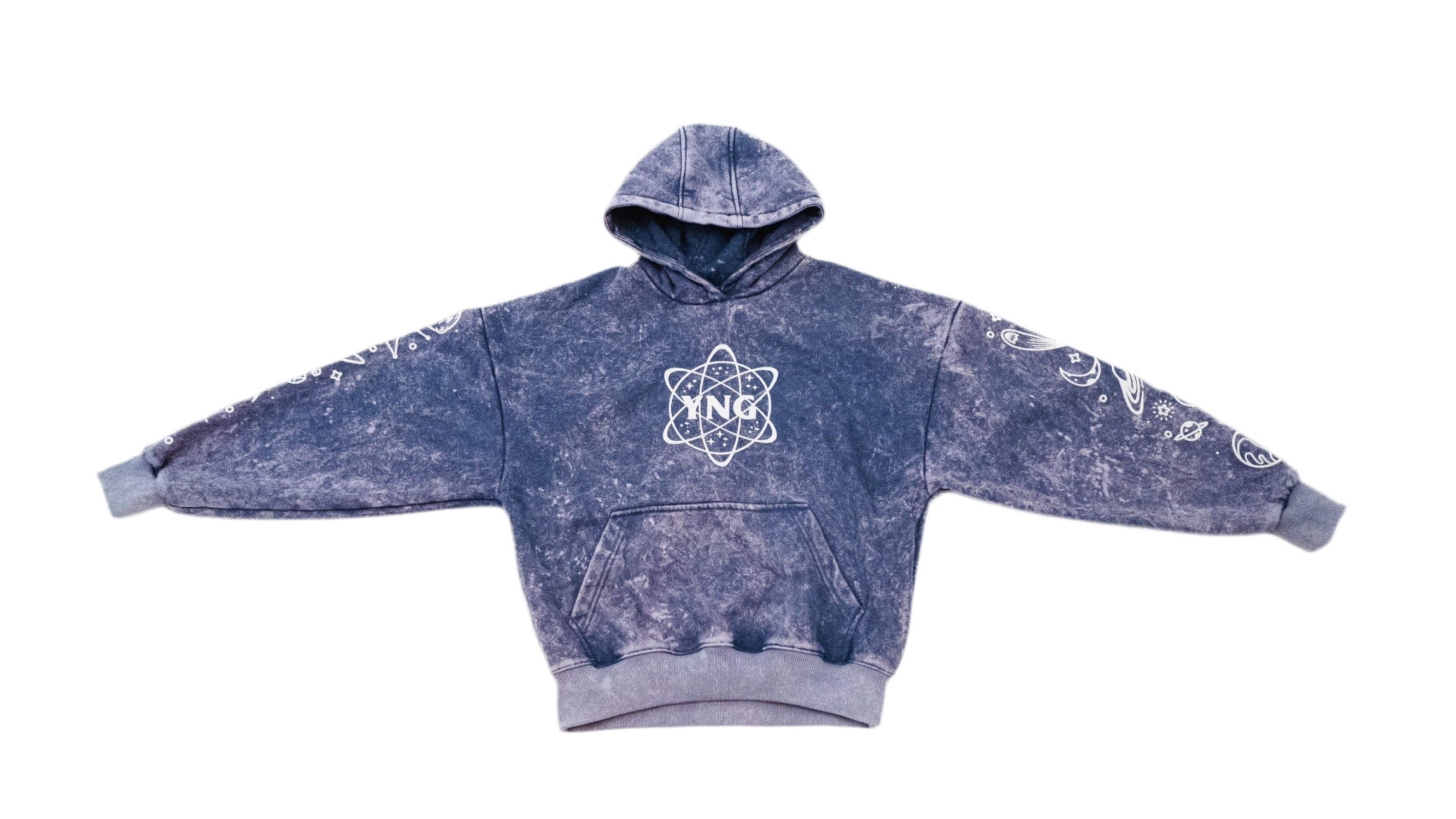 YNG "QUANTUM HOODIE" in NEBULA PURPLE