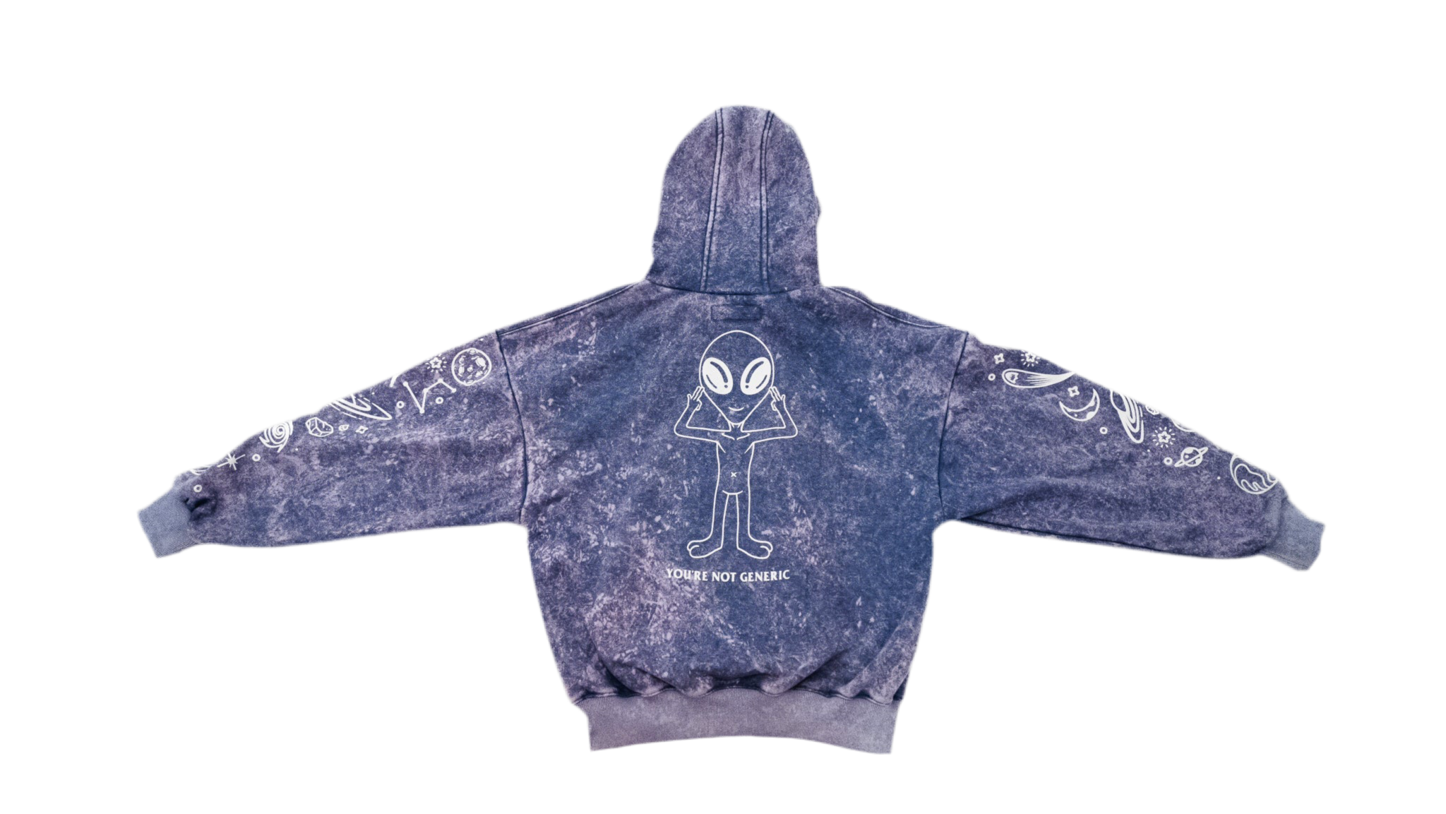 YNG "QUANTUM HOODIE" in NEBULA PURPLE