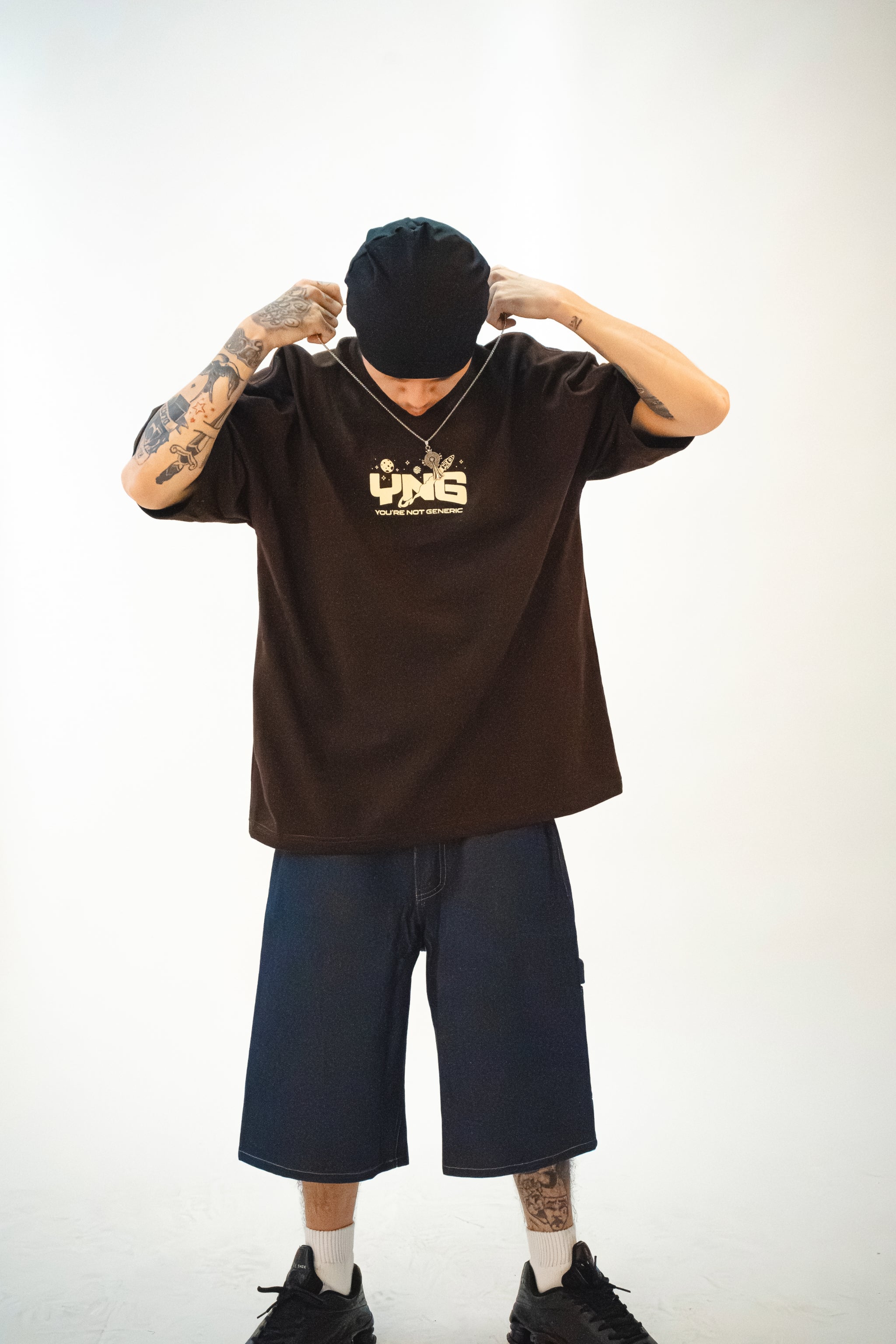 YNG "Rocket Tee" in EARTHCORE BROWN