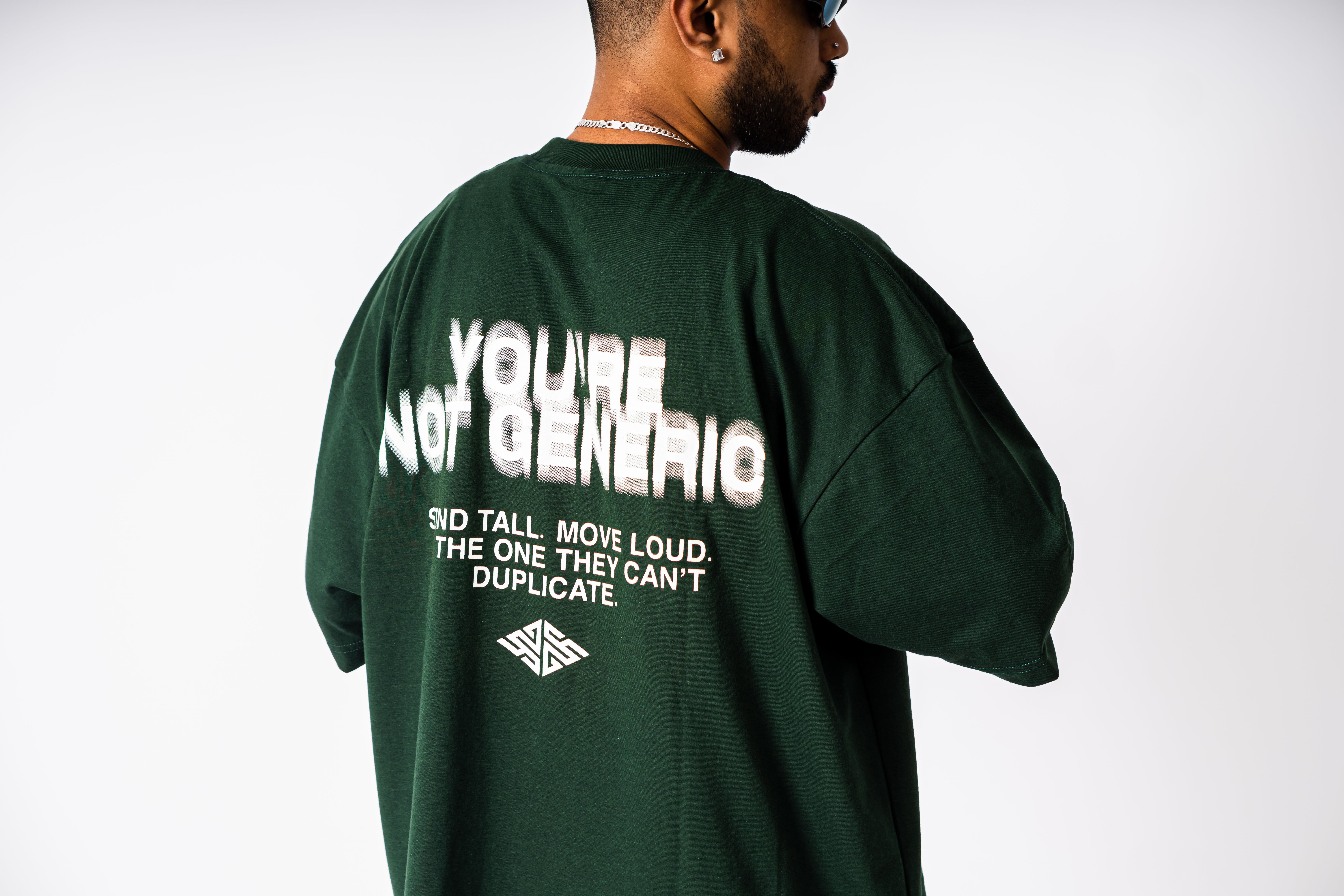 "Unapologetic" Essential Tee in Moss Green