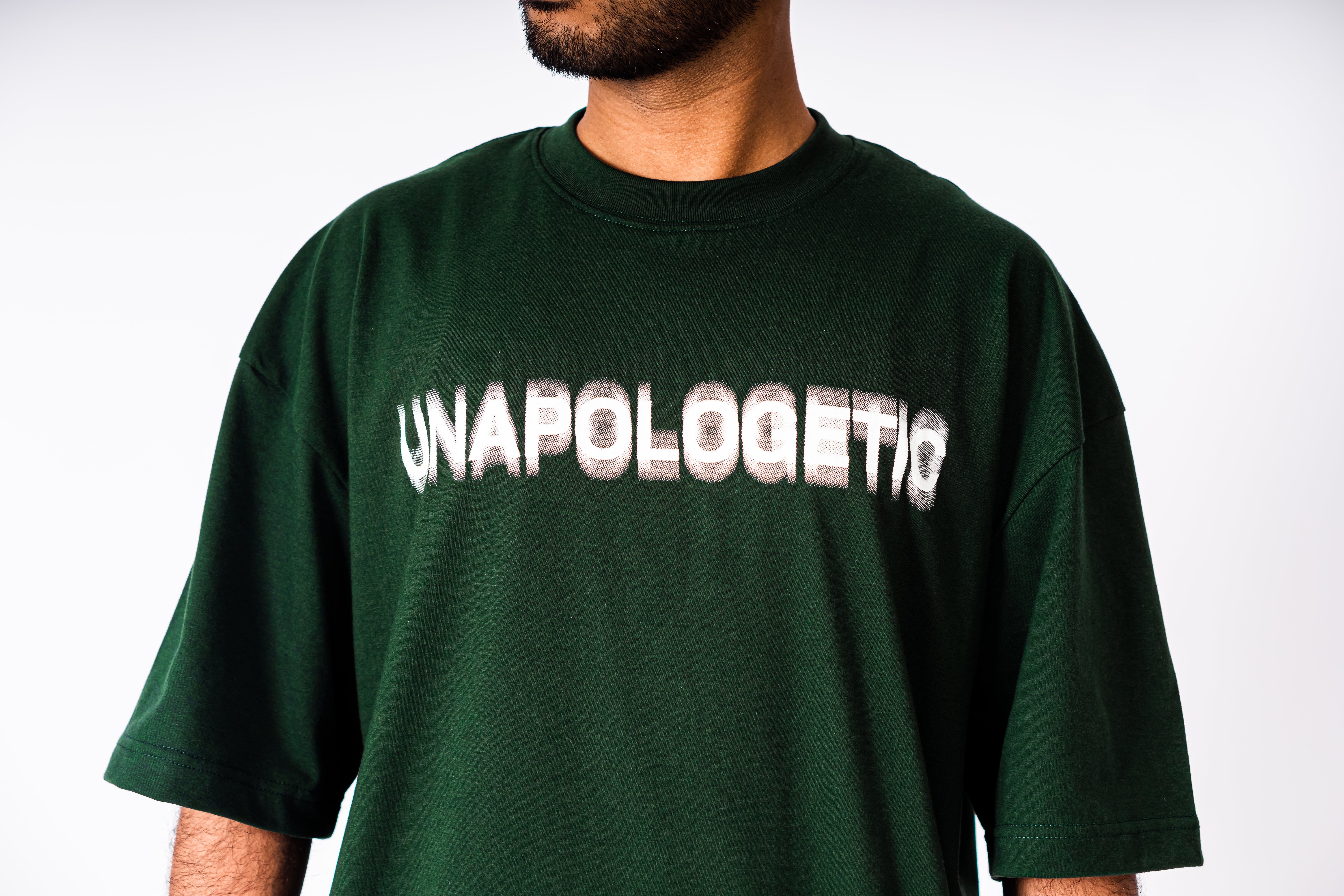 "Unapologetic" Essential Tee in Moss Green