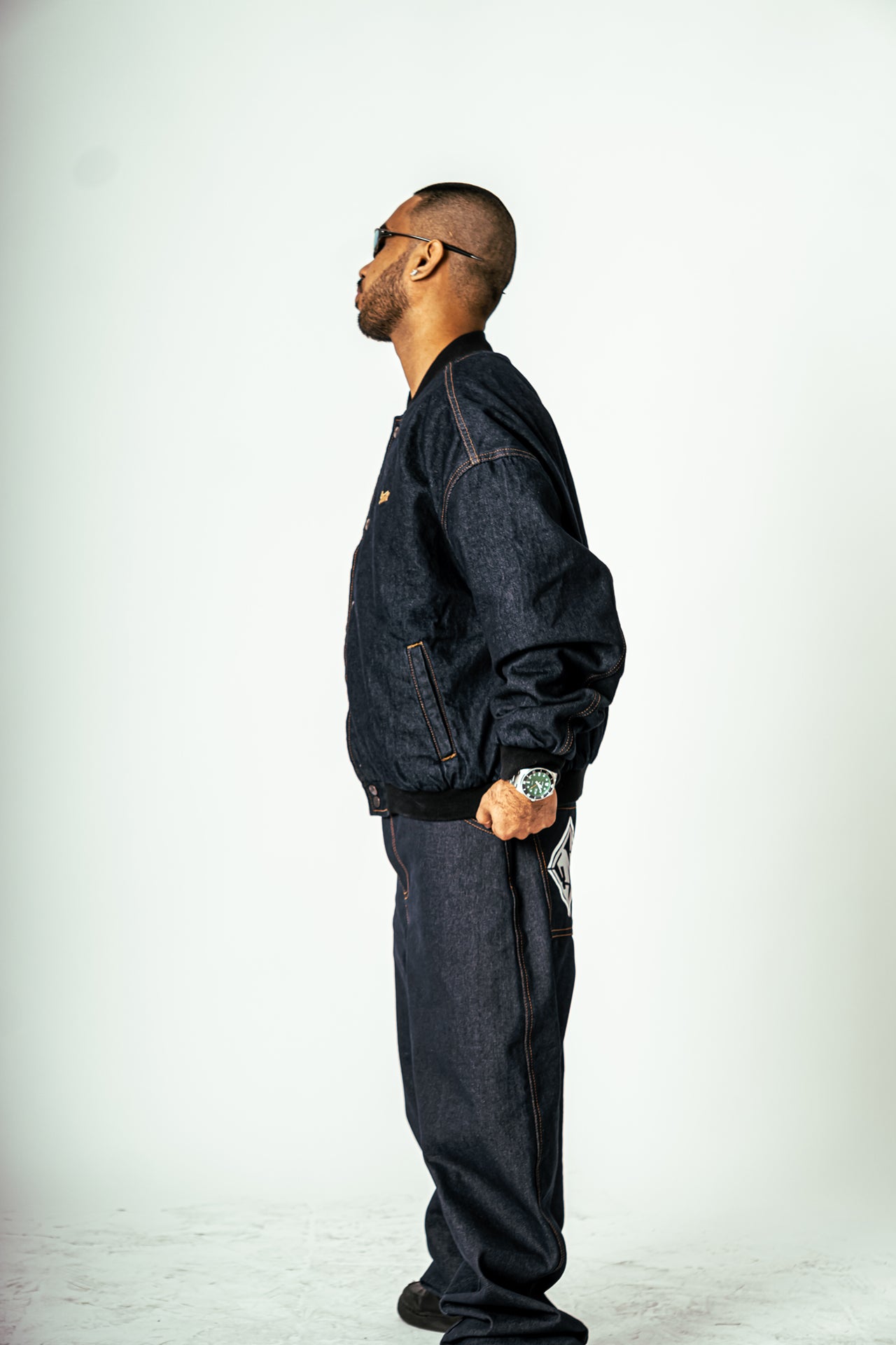 YNG Wide Indigo Denim Pants