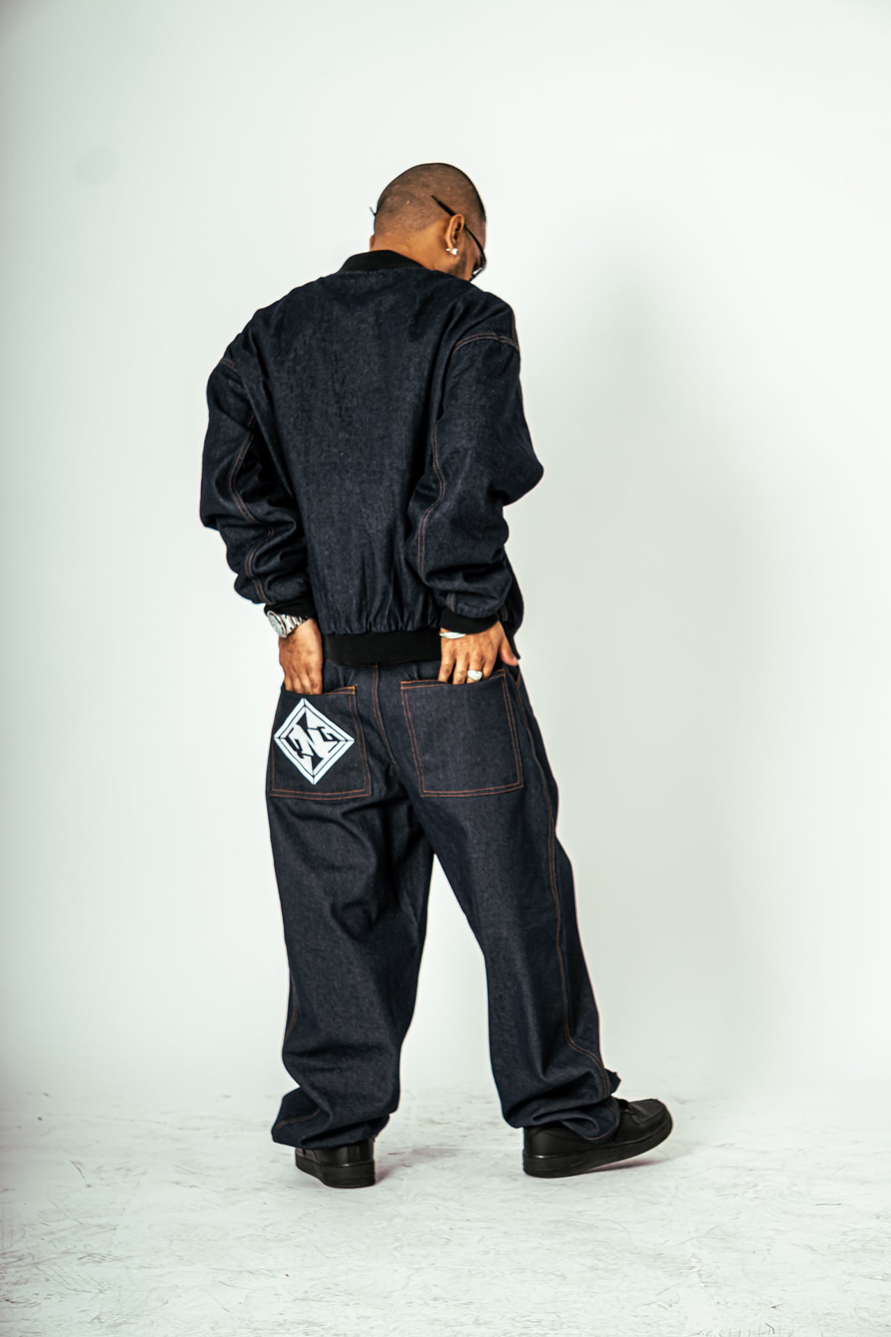 YNG Wide Indigo Denim Pants