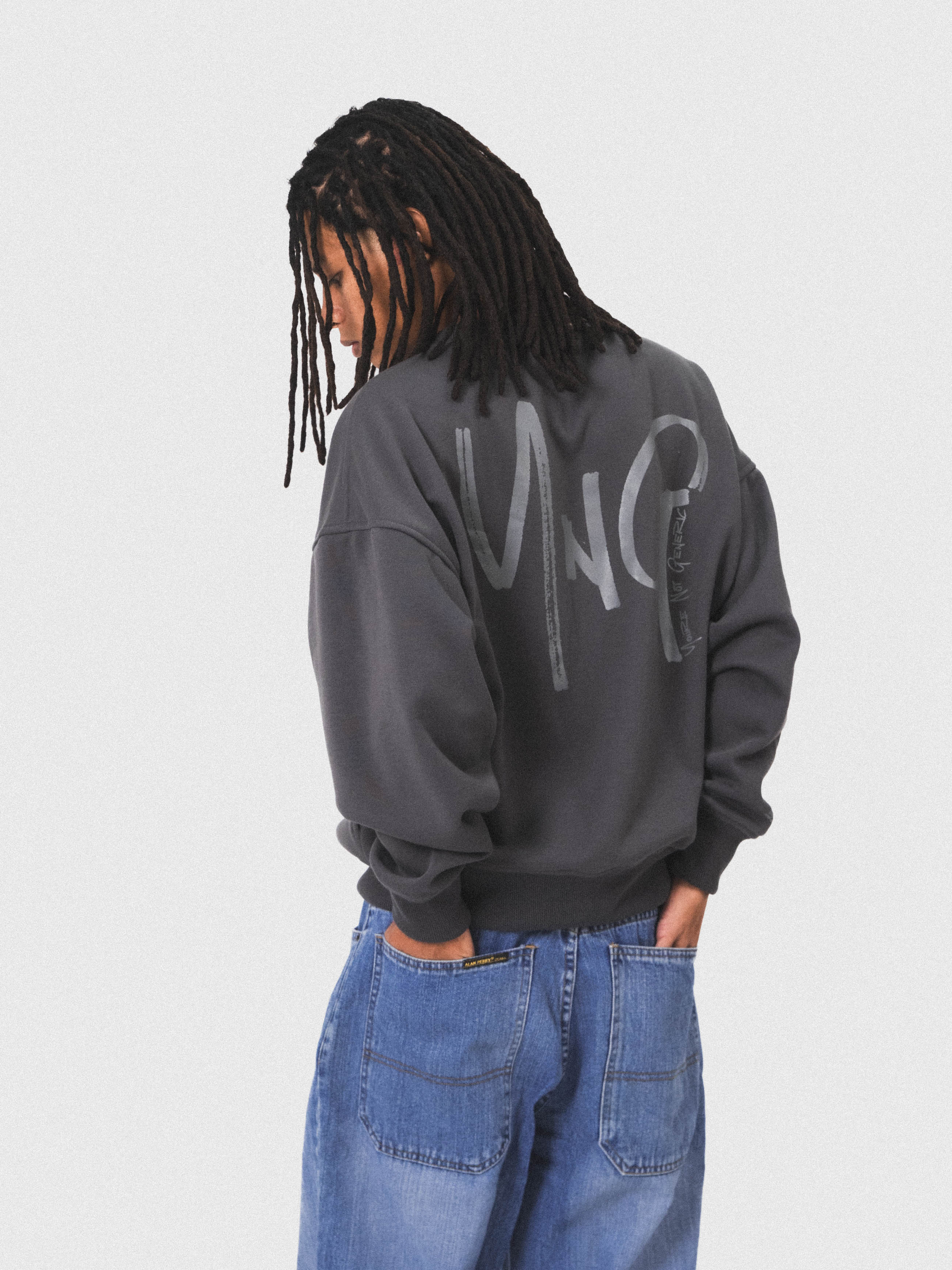 Logo Crewneck Sweatshirt in Charcoal Grey
