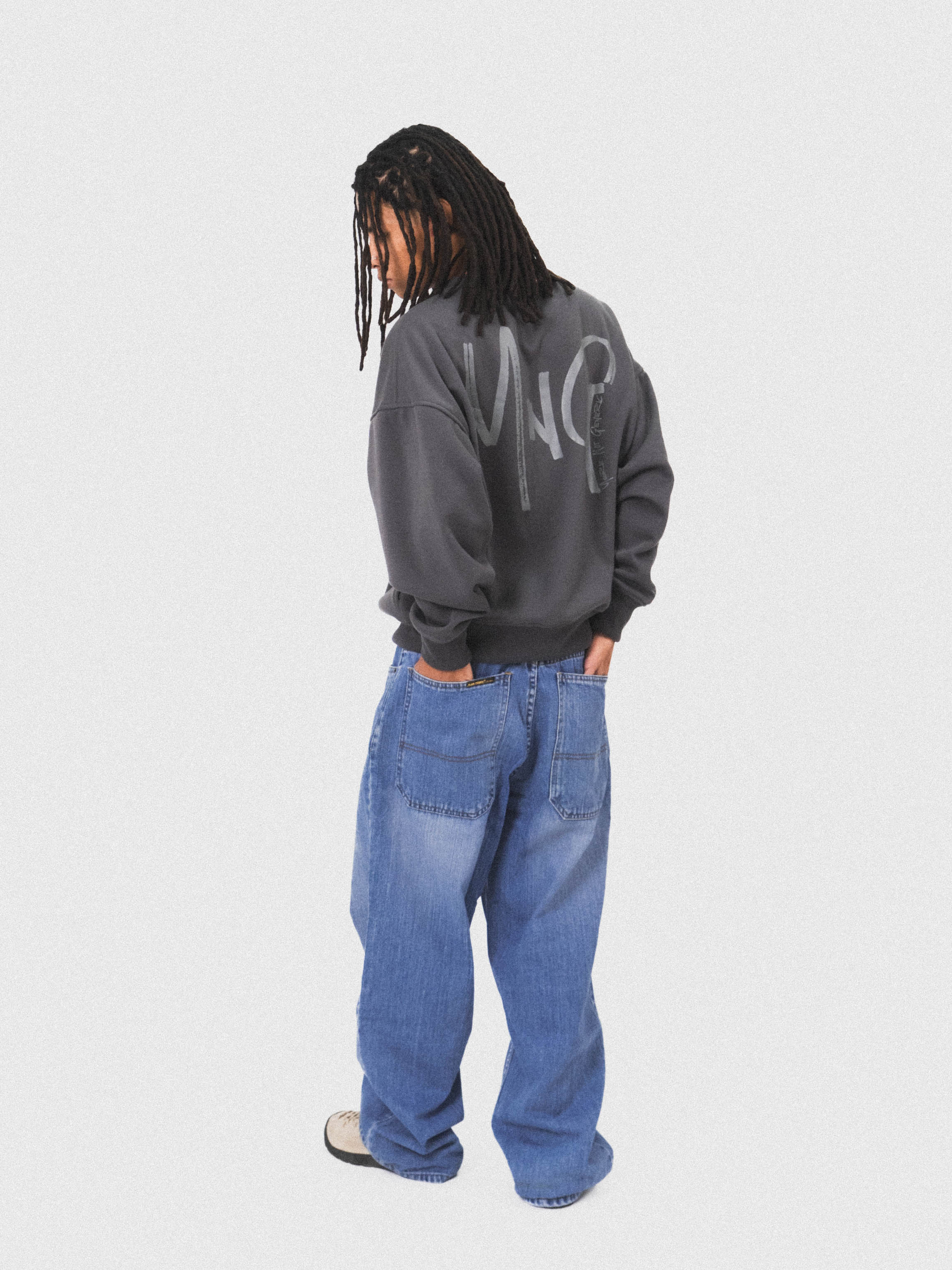 Logo Crewneck Sweatshirt in Charcoal Grey