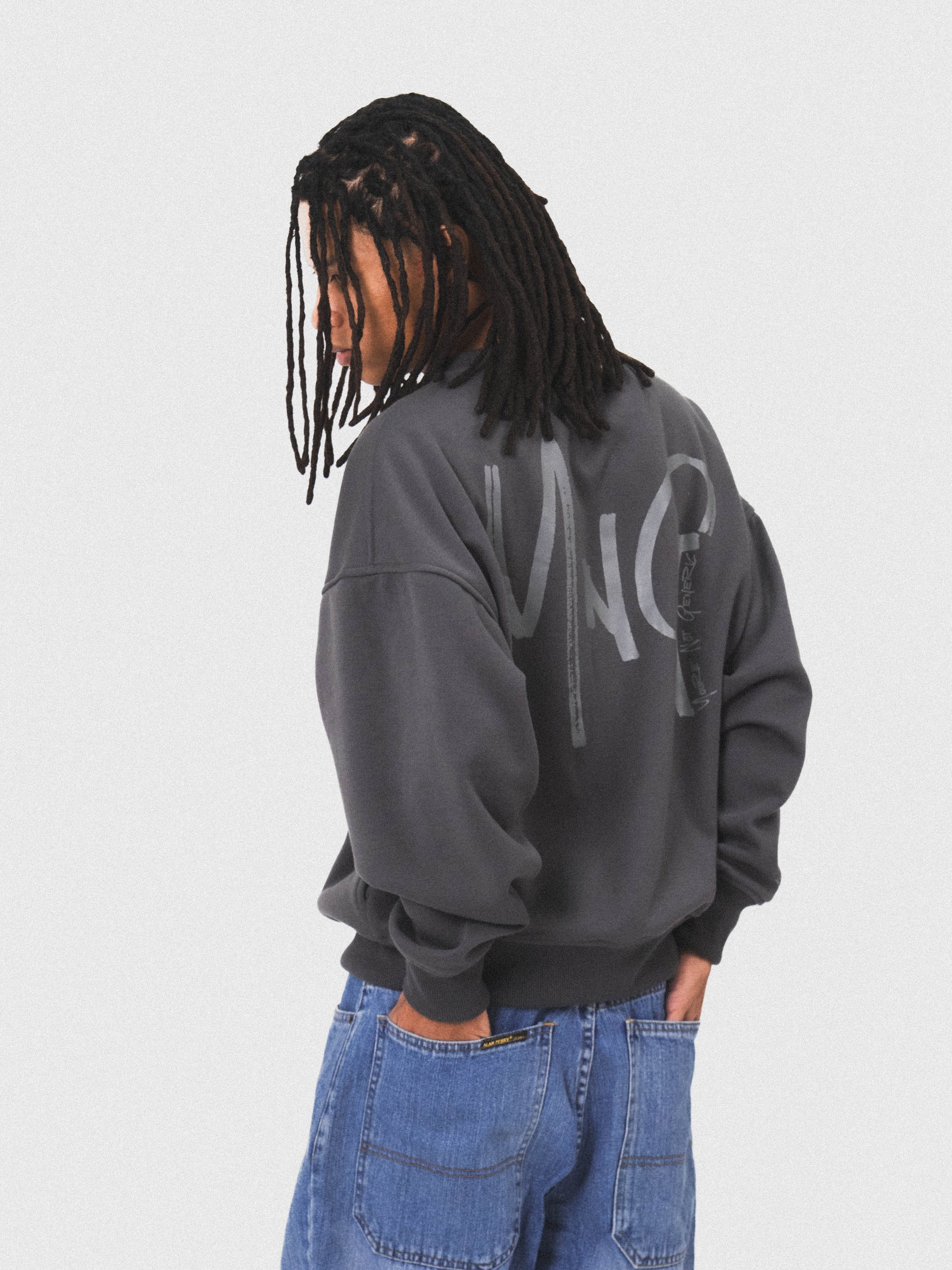 Logo Crewneck Sweatshirt in Charcoal Grey
