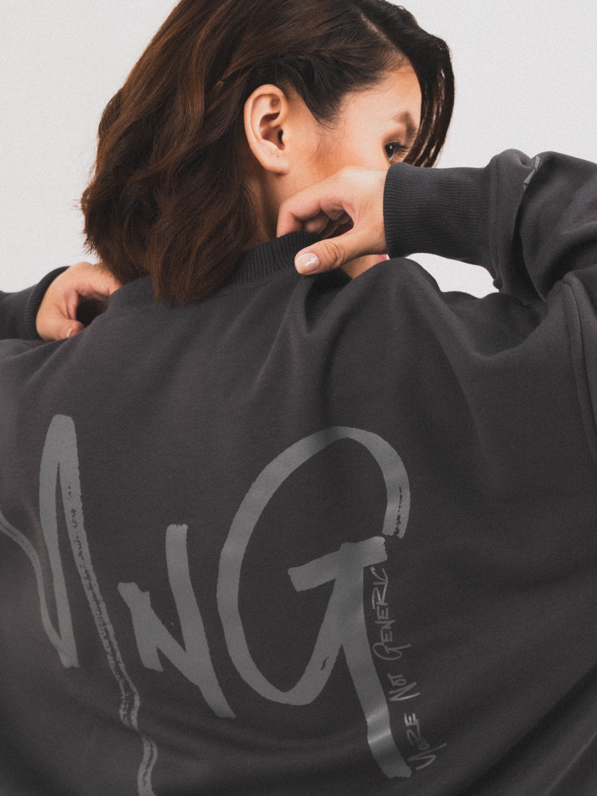 Logo Crewneck Sweatshirt in Charcoal Grey