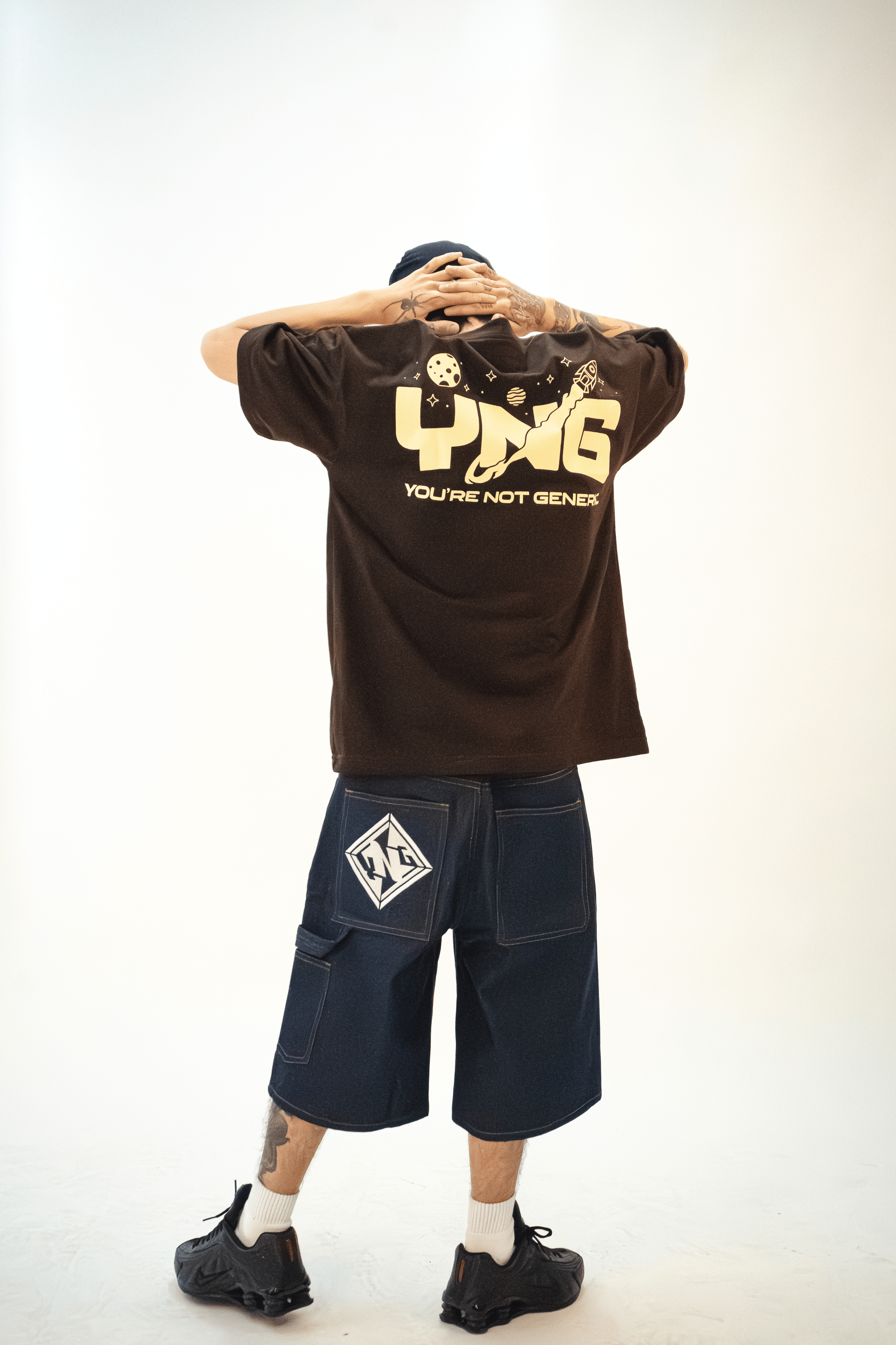 YNG "Rocket Tee" in EARTHCORE BROWN
