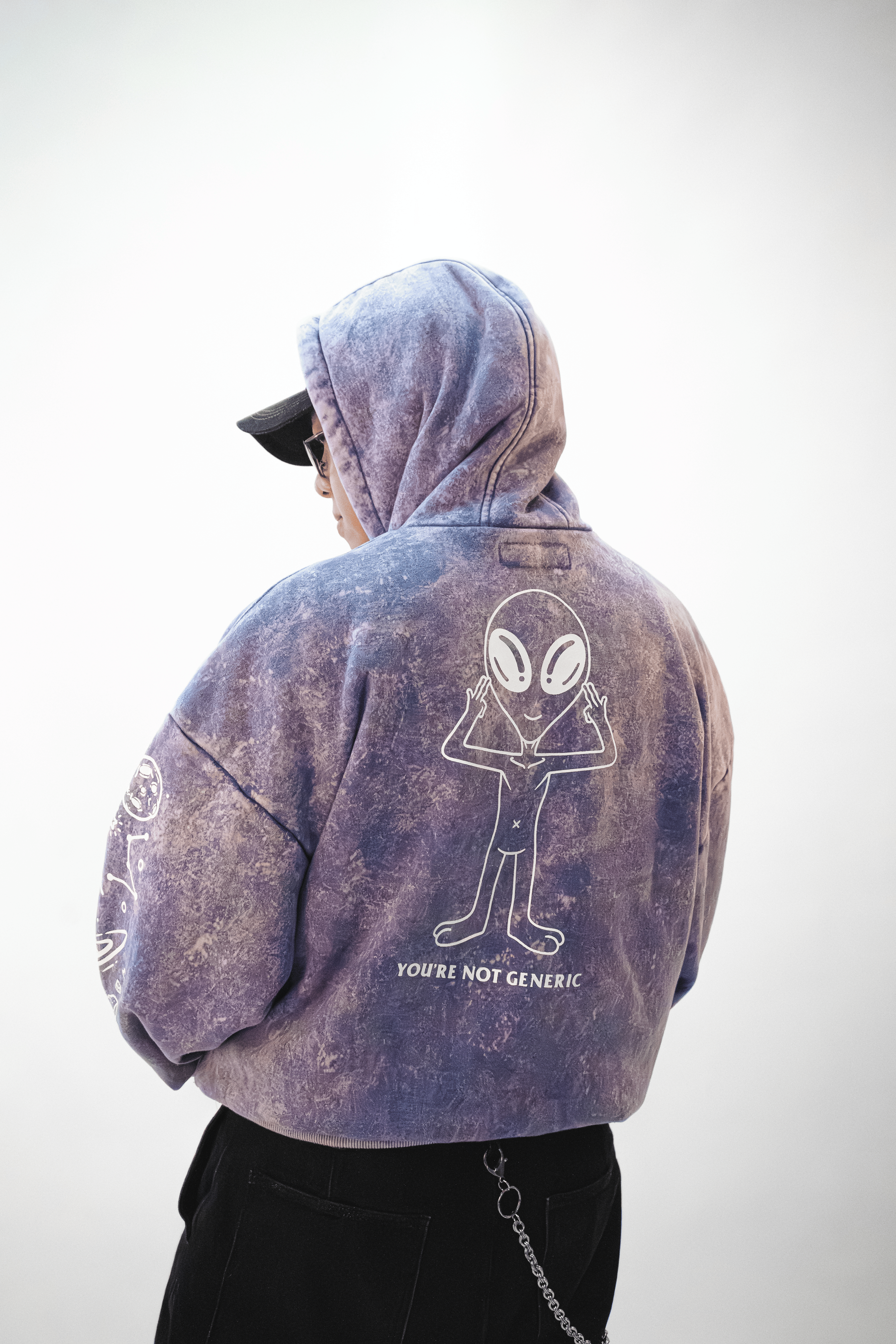 YNG "QUANTUM HOODIE" in NEBULA PURPLE