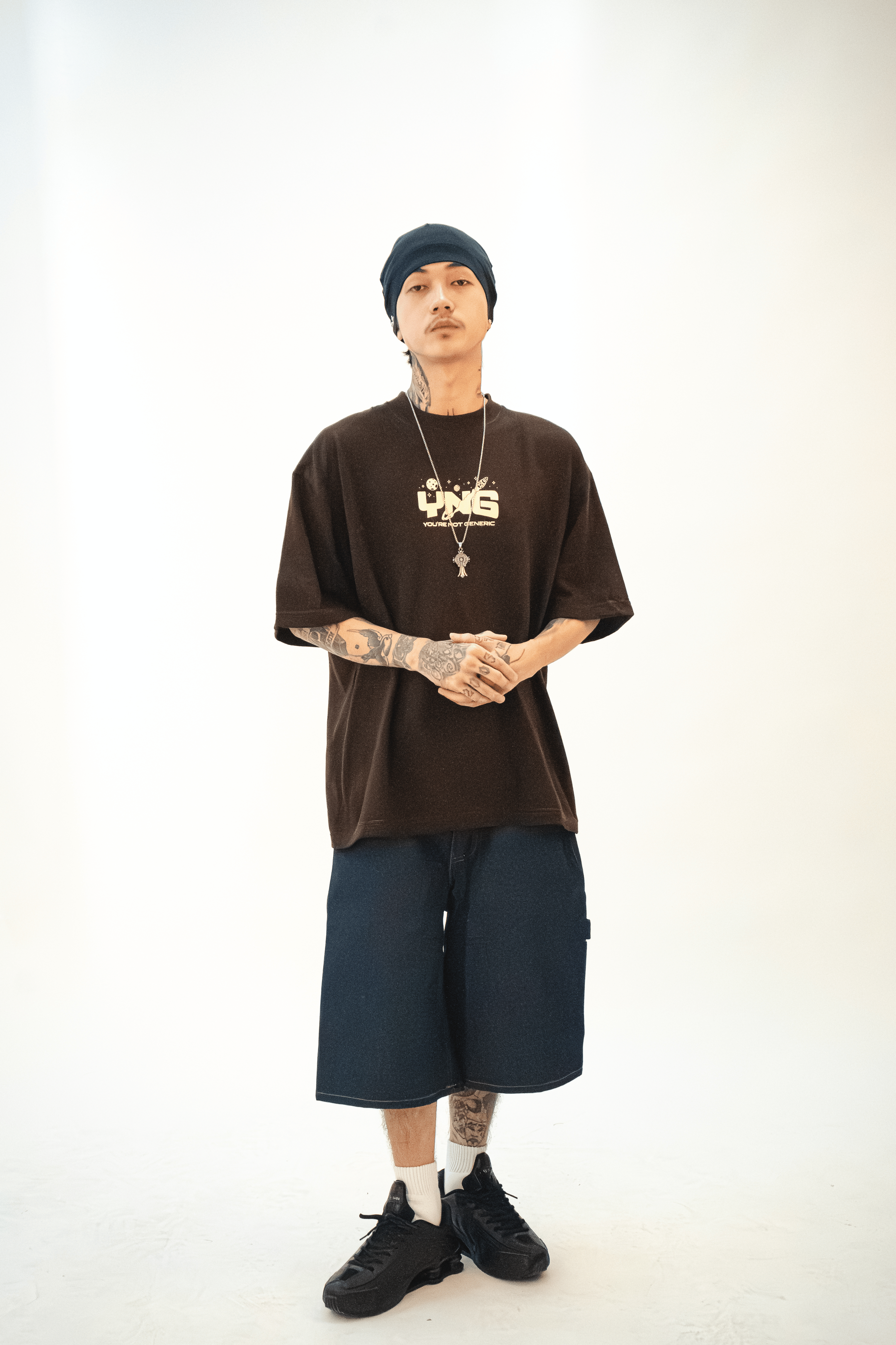 YNG "Rocket Tee" in EARTHCORE BROWN
