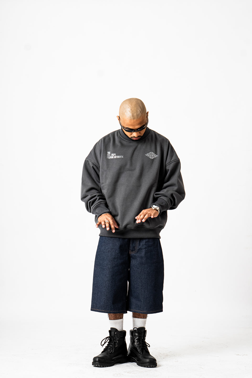YNG Indigo Denim Shorts