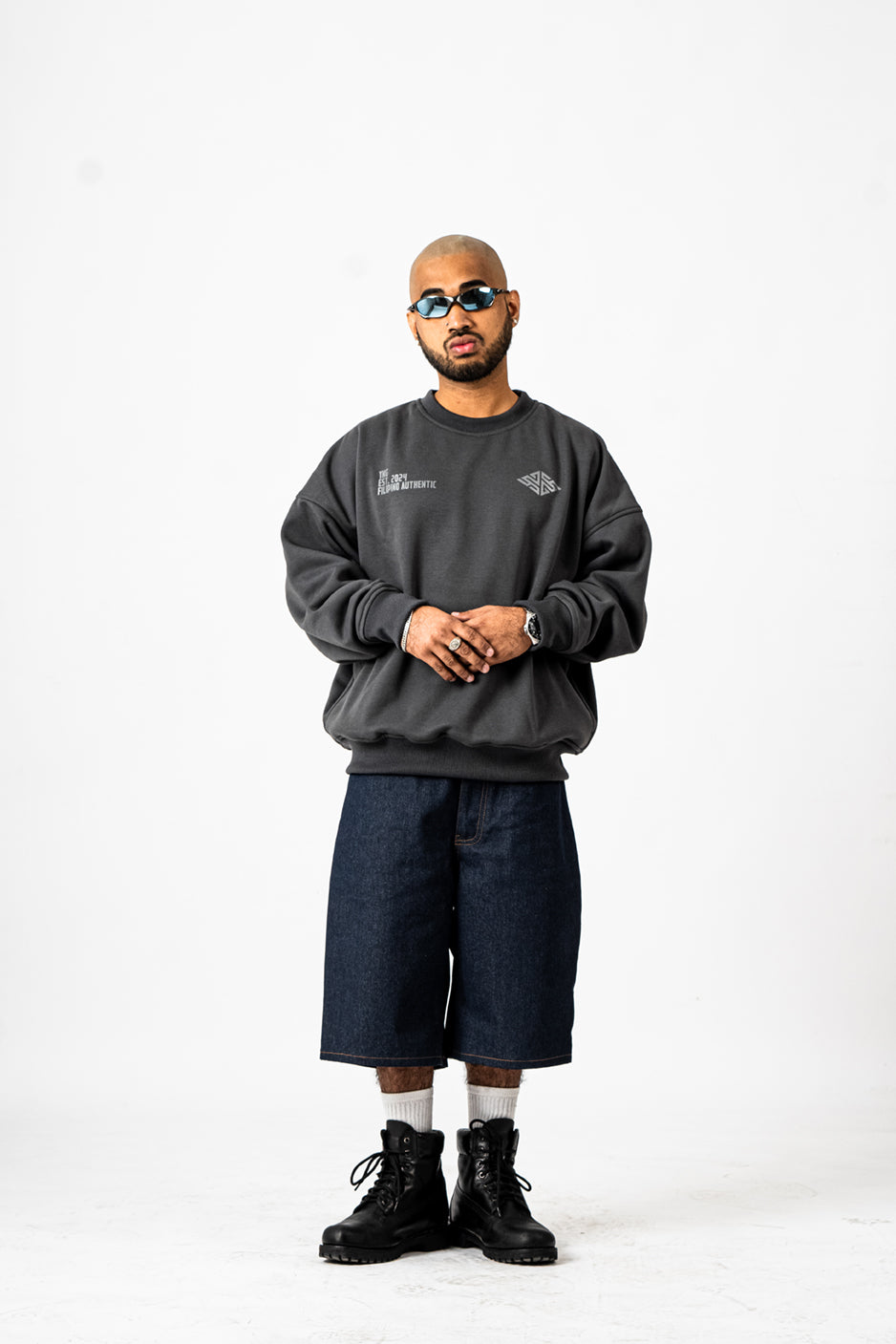 YNG Indigo Denim Shorts