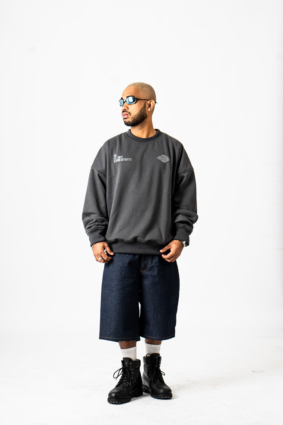 YNG Indigo Denim Shorts