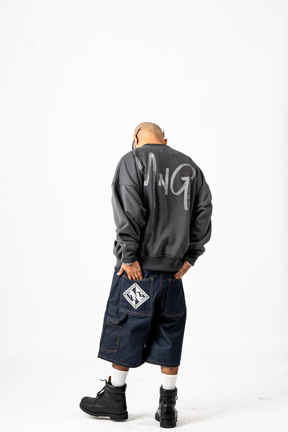 YNG Indigo Denim Shorts
