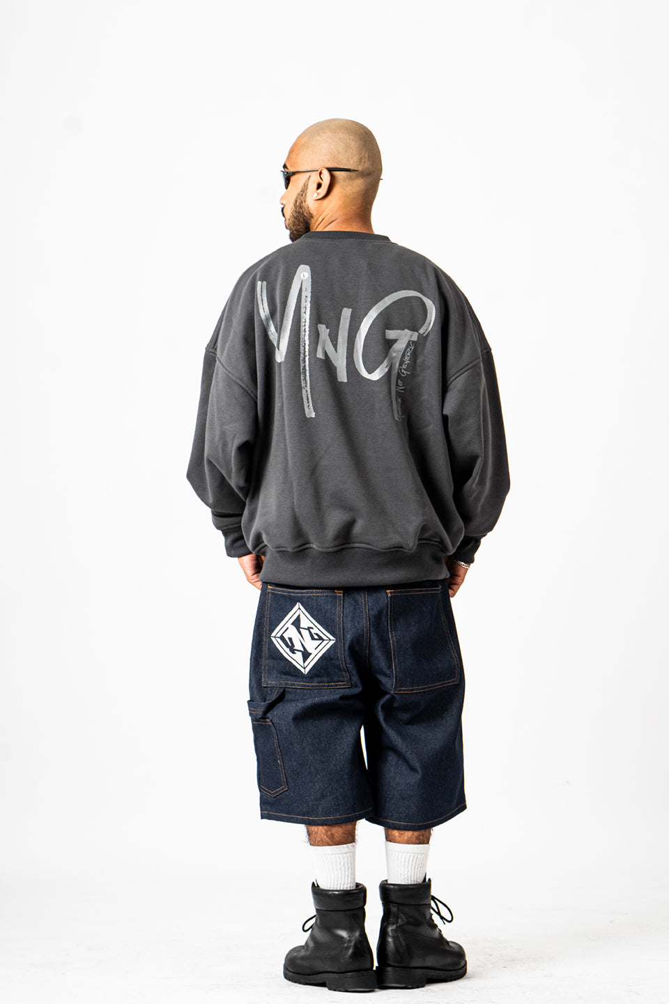 YNG Indigo Denim Shorts