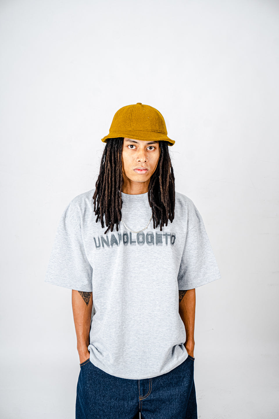 "Unapologetic" Essential Tee in Heather Grey