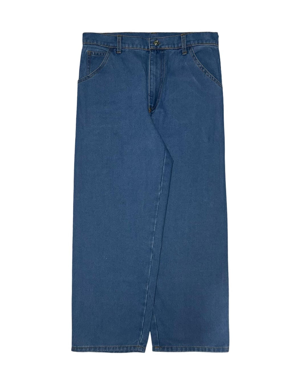 YNG Wide Blue Denim Utility Pants