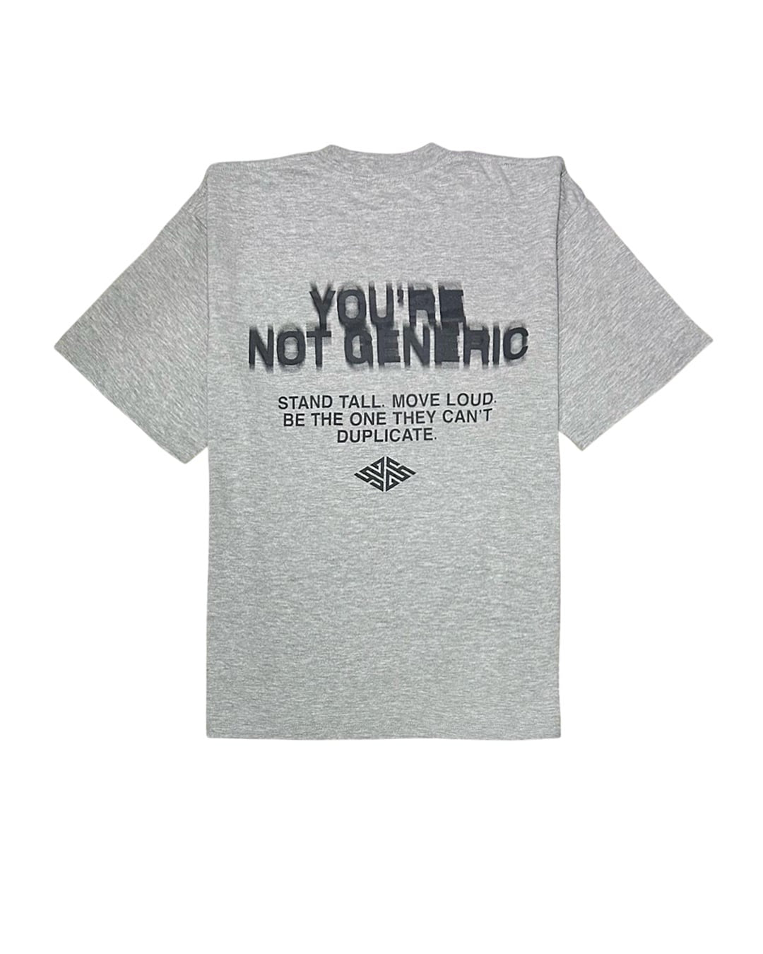 "Unapologetic" Essential Tee in Heather Grey