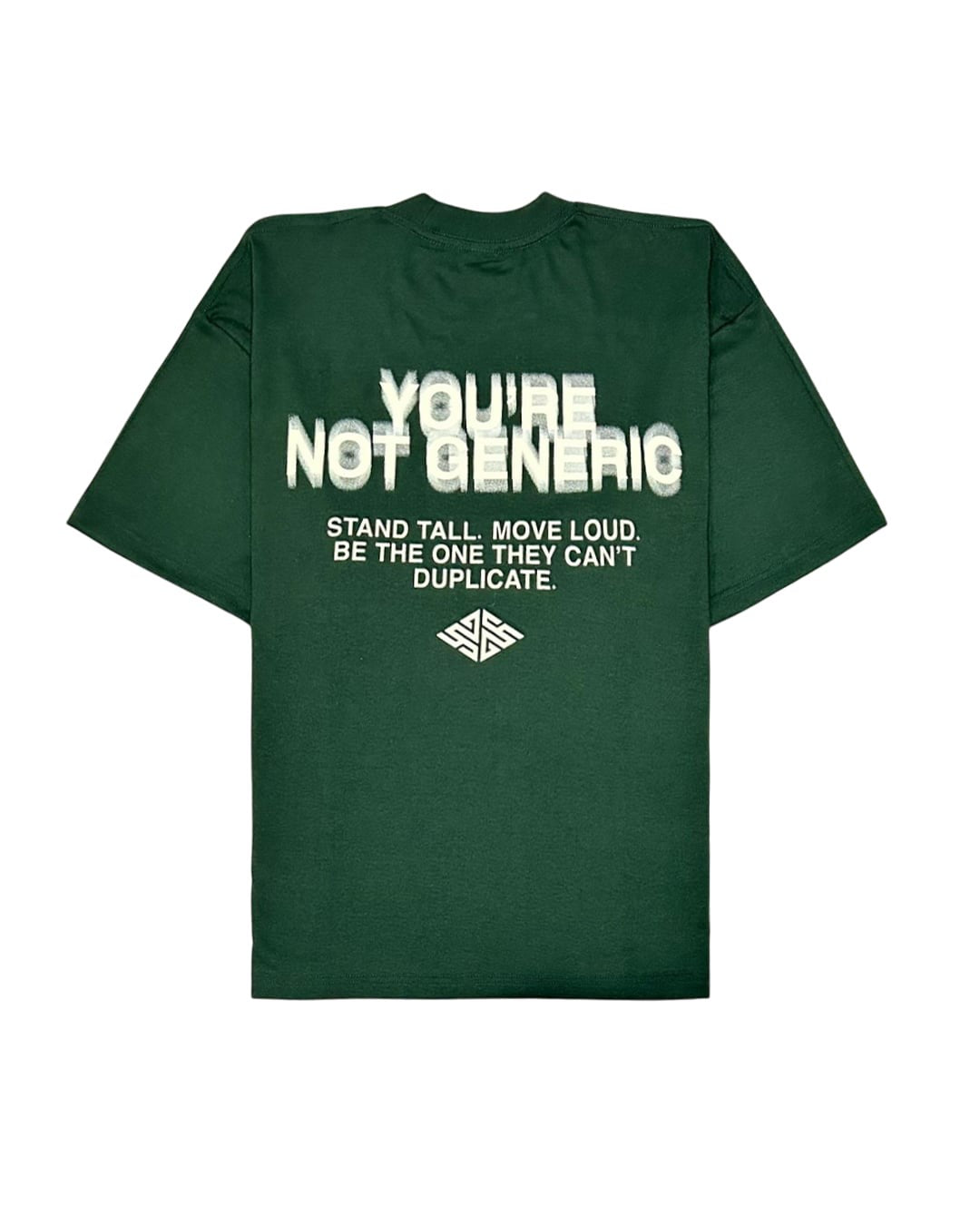 "Unapologetic" Essential Tee in Moss Green